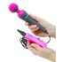 PalmPower Wand - Massagestab mit Powerbank (pink-grau)