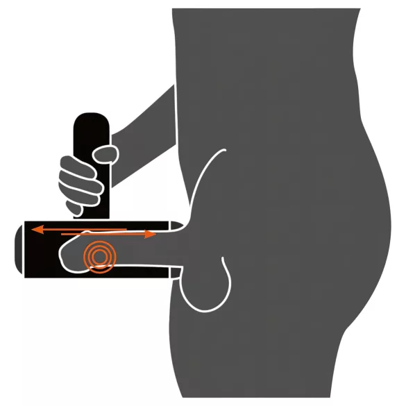 Rebel - Auf & Ab Bewegungs-Vibratoren-Masturbator (schwarz)