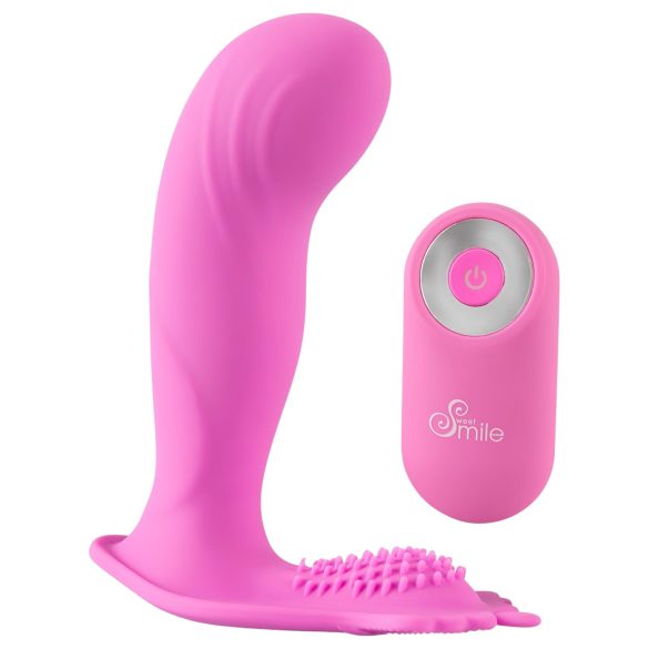 SMILE G-Spot Panty - Akku, Funk, tragbarer Vibrator (pink)
