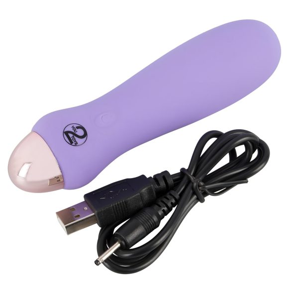 Cuties Mini Purple - Akku Silikon-Stabvibrator (lila)