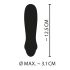 Cuties Mini Lila - Akku Silikon Stabvibrator (lila)