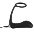 Black Velvet - Analvibrator mit Penissring (schwarz)