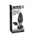 Black Velvet - drehender Perlen-Analvibrator (schwarz)