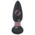 Black Velvet - drehender Perlen-Analvibrator (schwarz)