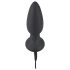 Black Velvet - drehender Perlen-Analvibrator (schwarz)