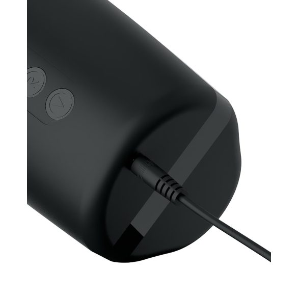 PDX Elite Moto Bator 2 - Saugender, auf- und abbewegender Masturbator (schwarz)