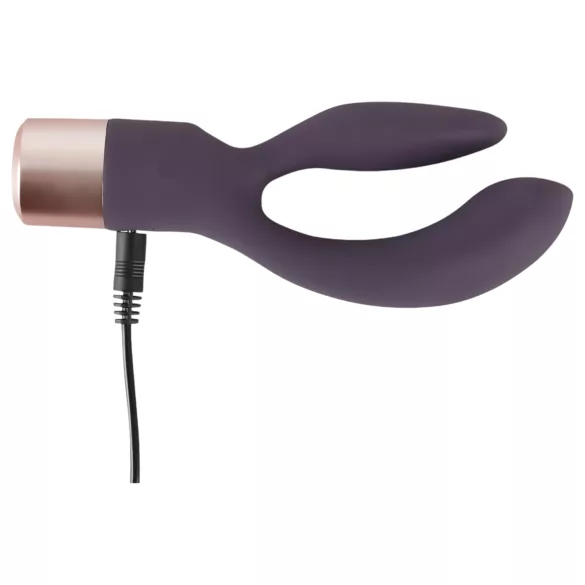 You2Toys Elegant Double - Akku-Vibrator mit Klitorisarm (lila)