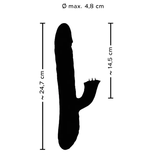Smile Pearl - Perlender Stoßvibrator (Lila)