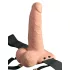 Pipedream - Fetish Strap-On 6 - anlegbarer, hohler Vibrator (naturfarben)