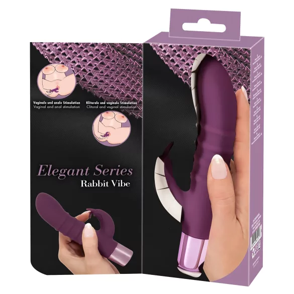 Rabbit Vibe - Akkus G-Punkt Vibrator mit Klitorisstimulator (Lila)