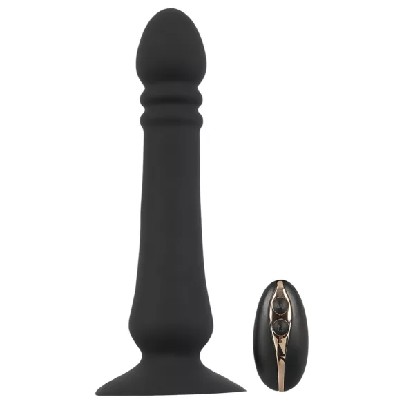 Black Velvets - wiederaufladbarer, stoßender Analvibrator (schwarz)