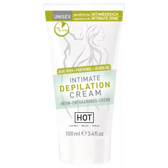 HOT Intimate - Intim-Haarentfernung Creme mit Spatel (100ml)