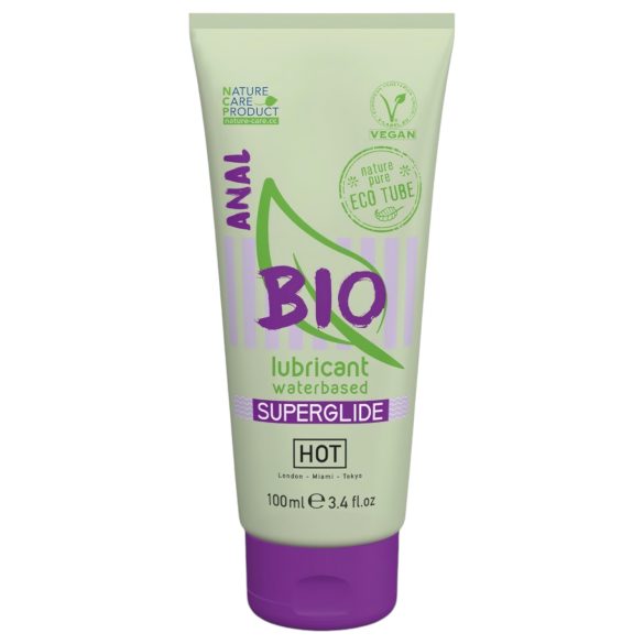 HOT BIO Superglide Anal - Veganer, wasserbasierter Analgleitmittel (100ml)