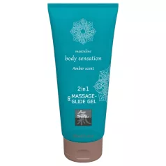   Shiatsu 2in1 Amber Scent - Massageöl-Gleitmittel - Amber (200ml)