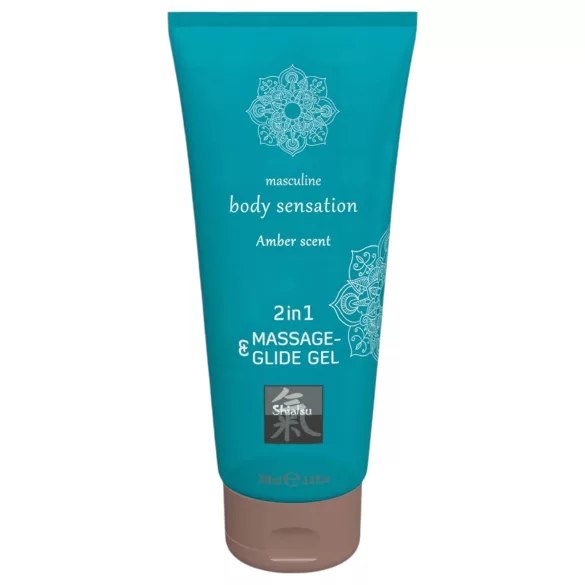 HOT - Shiatsu 2in1 Amber Scent - Massagegleitgel - Amber (200 ml)