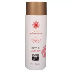   Shiatsu Luxury - essbares Massageöl - Erdbeer-Rotwein (75ml)