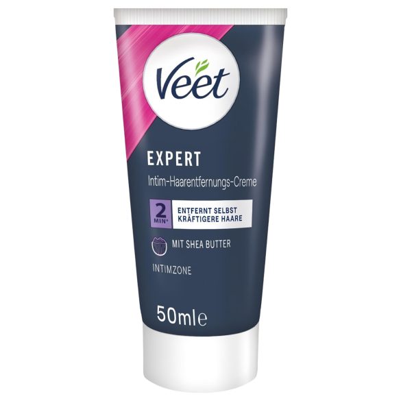 Veet - Intim-Enthaarungscreme und feuchtigkeitsspendender Schaum für Frauen (2×50 ml)