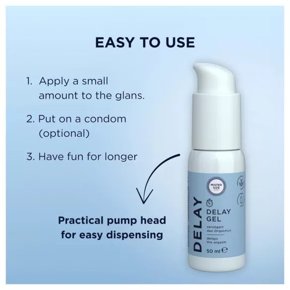 Mister Size - Ejakulationsverzögerungsgel (50 ml)
