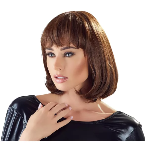 Cottelli - mittellange Bob-Perücke (braun)