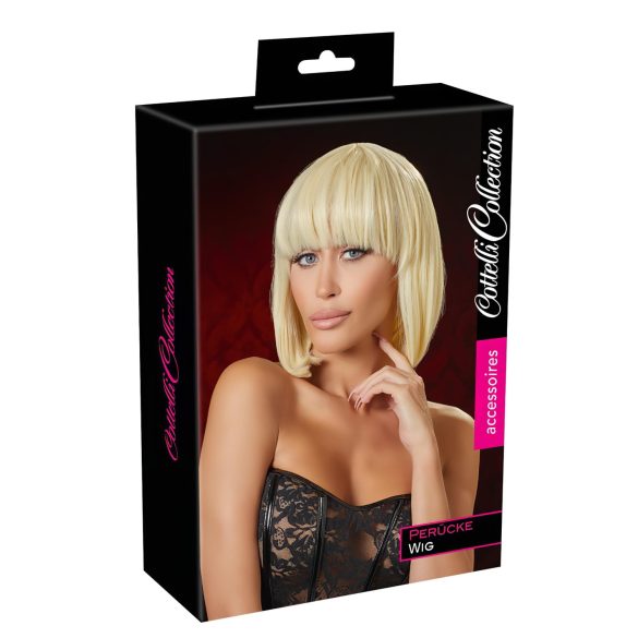 Cottelli - mittellange Bob-Perücke mit Pony (blond)