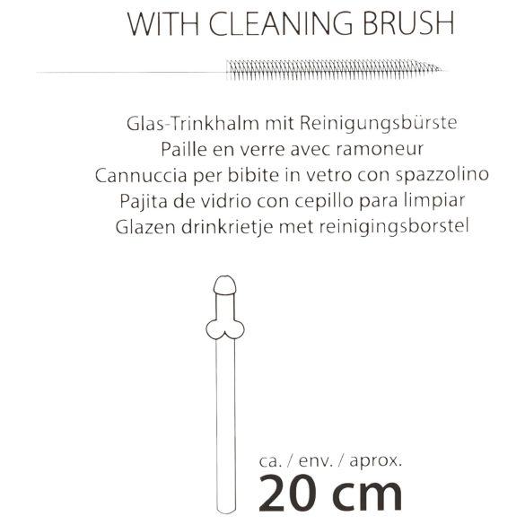 Straw Willy - klare Penis-Trinkhalme (4 Stk.)