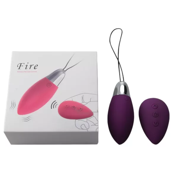Cotoxo Fire 2 - tragbares vibrierendes Ei mit Fernbedienung (lila)