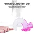 Sunfo - Saugnapf-Dildo mit Hoden - 22cm (transparent-lila)