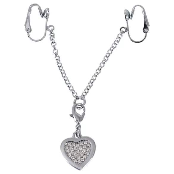 Strassherz Intimschmuck (silber)
