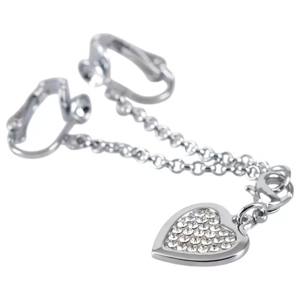 Strassherz Intimschmuck (silber)