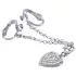 Strassherz Intimschmuck (silber)