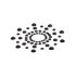 Glamour Nippelsticker Diamantoptik (schwarz)