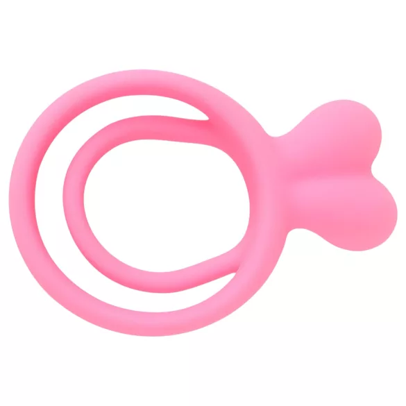 Pulselock Cocktura - Hasenpaar-Penisschlaufenring (Pink)