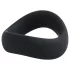 Pulselock Cocktura - gedrehter Penisring aus Silikon (schwarz) - 45 mm
