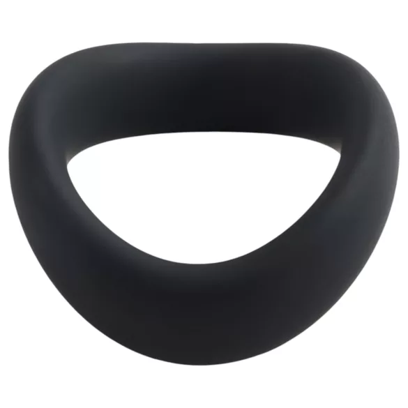 Pulselock Cocktura - gedrehter Silikon-Hodenring (schwarz) - 5 cm