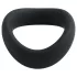 Pulselock Cocktura - gedrehter Silikon-Hodenring (schwarz) - 5 cm