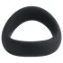Pulselock Cocktura - gedrehter Silikon-Penisring (schwarz) - 47,5 mm