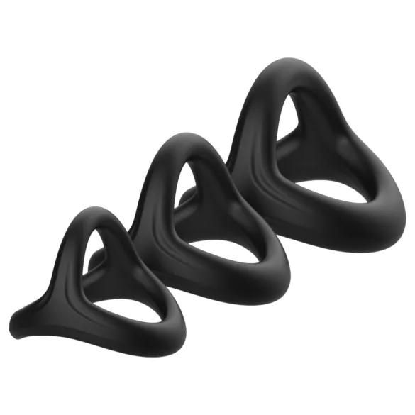 Pulselock Taur - Y-förmiger Penis- und Hodensring (schwarz) - M