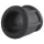 Pulselock Cocktura - gerippter Penisring aus Silikon (schwarz) - 30 mm