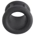 Pulselock Cocktura - gerippter Penisring aus Silikon (schwarz) - 30 mm