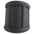 Pulselock Cocktura - gerippter Penisring aus Silikon (schwarz) - 30 mm