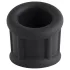 Pulselock Cocktura - gerippter Penisring aus Silikon (schwarz) - 30 mm