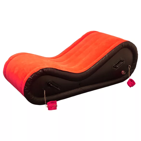 Magic Pillow - Aufblasbares BDSM Möbel - mit Fesseln - groß (rot)