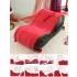 Magic Pillow - Aufblasbares BDSM Möbel - mit Fesseln - groß (rot)
