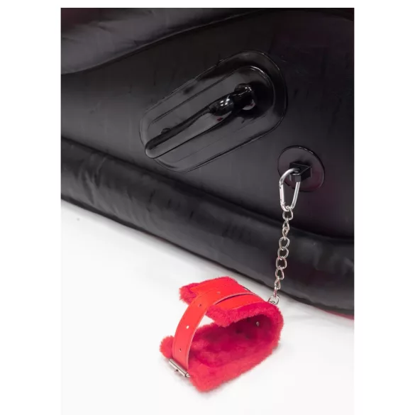 Magic Pillow - Aufblasbares BDSM Möbel - mit Fesseln - groß (rot)