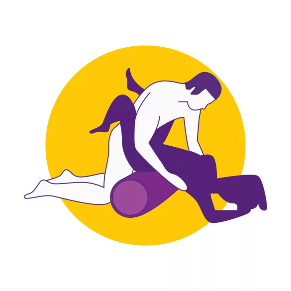 Desirel Magic Pillow - aufblasbares Sexkissen - zylinderförmig (lila)