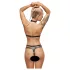 ZADO - Leder-Set mit Strap-On Unterwäsche (schwarz)