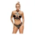 ZADO - Leder-Set mit Strap-On Unterwäsche (schwarz) - L/XL