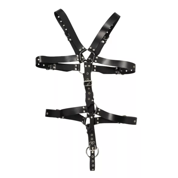 ZADO - Leder Männer Körperharness Body - Schwarz (S-L)
