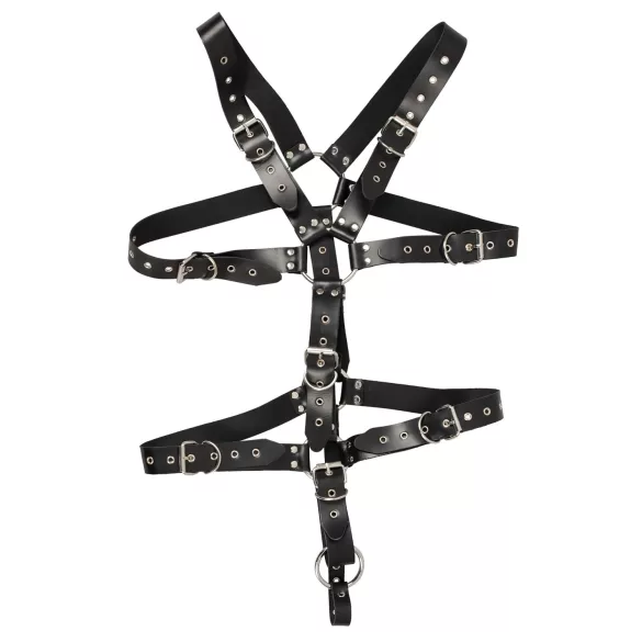ZADO - Leder Männer Körperharness Body - Schwarz (S-L)