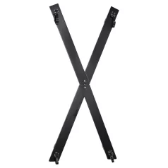 ZADO - Andreaskreuz-Bondageset zur Wandmontage (schwarz)
